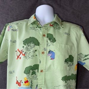 DISNEY WINNIE & FRIENDS BUTTON FRONT SHIRT-EXCELLENT-MEDIUM